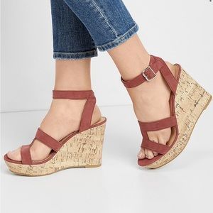 Elaine cork wedge